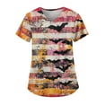 OTEMRCLOC Women Scrub Tops Women's Fashion Easter Halloween Printed