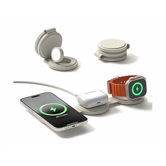 Satechi OntheGo™ 3-in-1 Charger, Sand