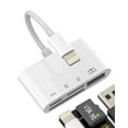 thumbnail image 1 of SD Card Reader Lightning OTG Adapter(4 in 1)for iPhone 14 13 Pro USB Camera Memory Adaptor Charger for iPad Micro SD TF Transfer Photo Storage Dongle for Apple Computer Macbook Accessorie, 1 of 7