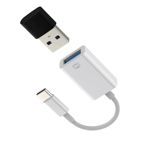 USB C Male to USB 3.0 Female Adapter for Apple Type C OTG Cable Thunderbolt Converter for iPhone 16 15 Pro Max Macbook Dongle Compatible for Samsung S25 S24 for iPad Flash Drive Car Camera Accessorie