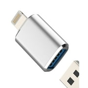 Lightning Male to USB Female Adapter for iPhone 14 13 12 11 Pro Max for Apple MFi Certified OTG Cable Transfer Digital Camera Flash Drive Card Reader Cord Keyboard Hub Dongle for iPad Phone Adaptador