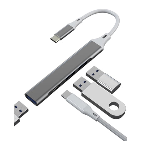 USB C HUB USB 3.0 OTG Adapter for Apple Type C charger Cable Dongle for iPad for iPhone 16 15 MacBook PC Laptop Thunderbolt Docking Station Converter Android Data Transfer keyboard Accessories