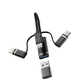 thumbnail image 1 of USB C Lightning Micro USB Male to USB Female Adapter(3in1)Type C OTG 3.0 Cable for iPhone 16 15 14 Pro Max MacBook for iPad for Apple USB-A Flash Drive Camera Compatible for Samsung S25 Car Converter, 1 of 7