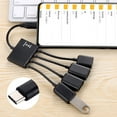 thumbnail image 1 of OTG Cable Adapter Cable Micro USB Data Transmission 1 to 4 Type c to USB Converter Cable for Mobile Phone Laptop, 1 of 8