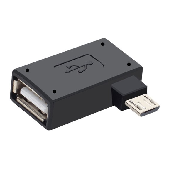 USB Host Adapter for OTG Devices, OTG Male Plug to USB Female Connector with Compact ABS Housing for Daily Carry