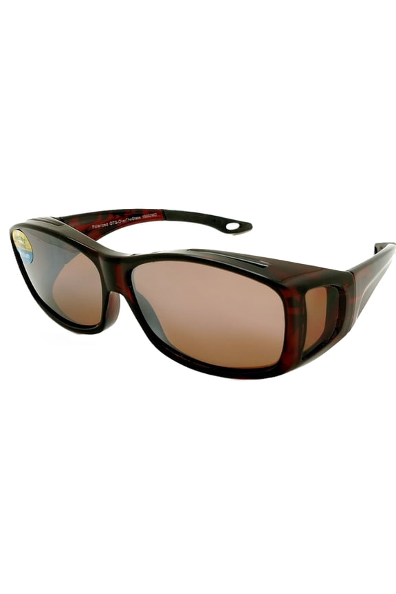 OTG Over-The-Glasses Medium Polarized Brown Lens Ventilated frame w sideview