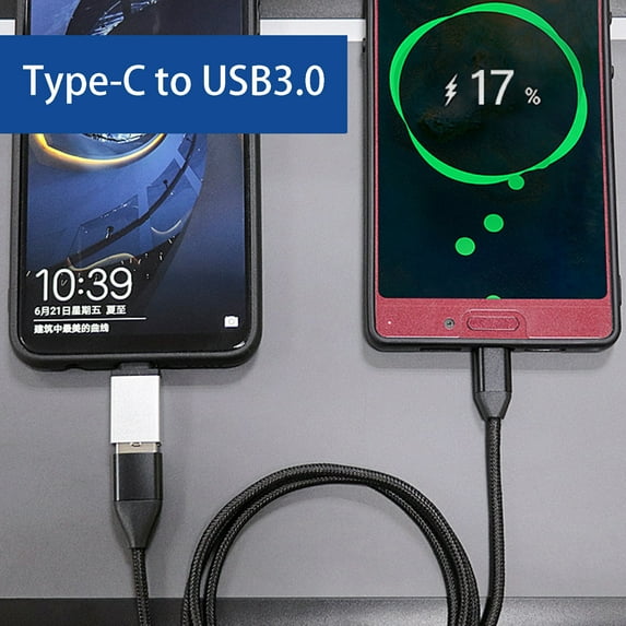 OTG Type-C Adapter Plug And Play Data Transmission Type-C to USB3.0 Data OTG Adapter Connector for Smartphone,Random Color