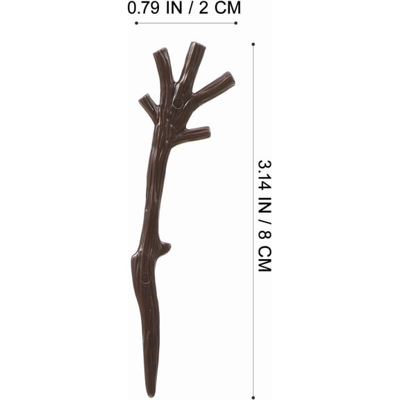 OTGFRF-100pcs Snowman Arms for Crafts Mini Plastic Branches Build a Little Snowman Accessories for Christmas Party Favors Winter Activities