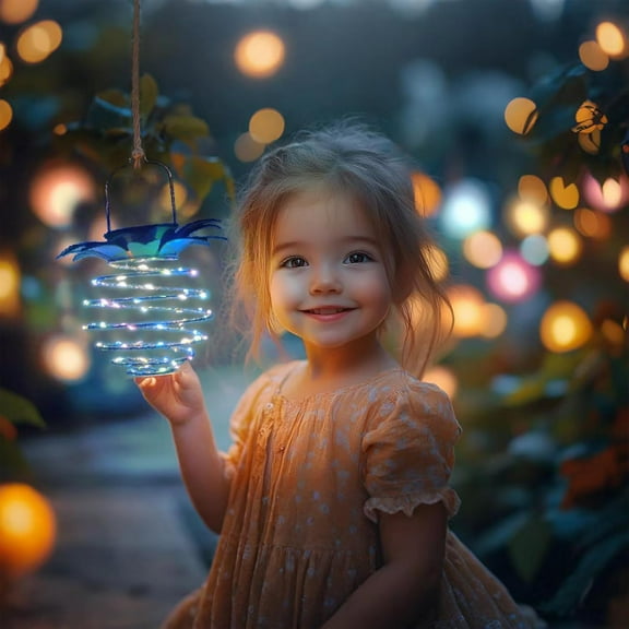 OTGFRF-2 Pack Garden Solar Lights Outdoor,Pineapple Waterproof Solars Hanging Lantern,Multicolor Solar Powered Camping Lights,60 Led Hanging String Light for Yard Lawn Porch Path Balcony-Colorful