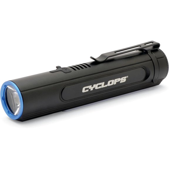 OTGFRF-2000 Lumen Flashlight with COB Utility Light | IPX4 Weather Resistant Rechargeable Aluminum Housing Bright 15 Watt LED Flashlight with Magnetic Base | USB Cable Included