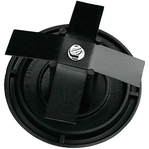 OTGFRF-3" Round Light Pole Top Cap- Black Plastic