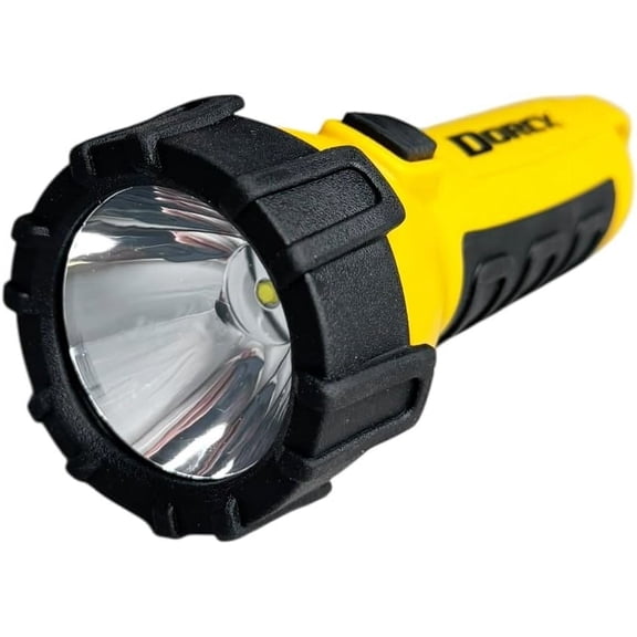 OTGFRF-41-2521 Water Resistant Battery Powered Floating LED Flashlight with Carabiner Clip, Ideal for Camping and Outdoors, Bright Yellow