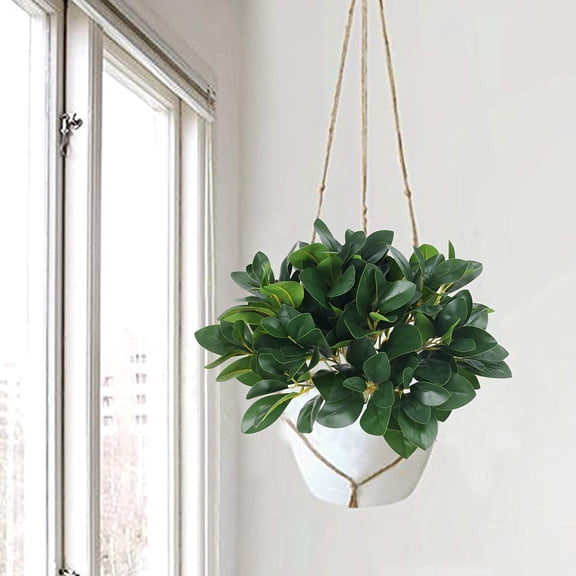 OTGFRF-4Pcs Artificial Shrubs Plants Fake Eucalyptus Leaves Stems Faux Greenery Branches for Garden Window Box Home Wedding Courtyard Outdoor Office Kitchen Decoration