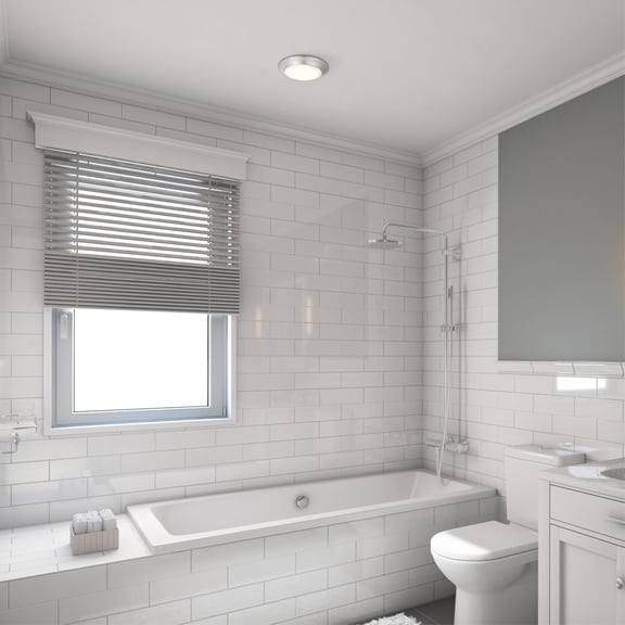 OTGFRF-6134200 Makira Traditional One-Light, 7.5 Inch 16 Watt Dimmable LED Indoor/Outdoor Selectable Surface Mount Fixture, Brushed Nickel Finish, Frosted Acrylic Shade