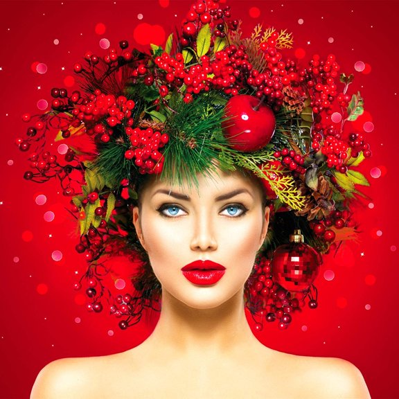 OTGFRF-800 Pieces Artificial Holly Berries Craft Berry Stems for Christmas Wedding Home Ornaments (Red)