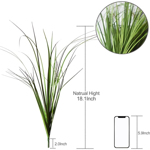 OTGFRF-8PCS Artificial Plants, Shrubs Wheat Grass Greenery Stems for Home Decor, Fake Tall Grass Plant for Outdoor Indoor Decor