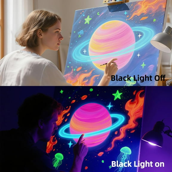 OTGFRF-Black Light Bulb, A19 E26 Base, 9W LED Black Light Bulbs for Outdoor Porch, Indoor Party Decoration, Holiday Lighting, Halloween Light Bulbs, Christmas Decoration(6 Packs)