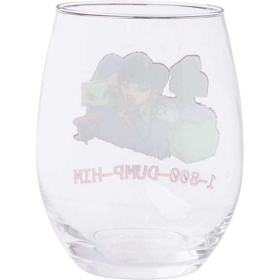 OTGFRF-Bratz 1-800 Dump Him Boxed Stemless Wine Glass, 20 Ounces