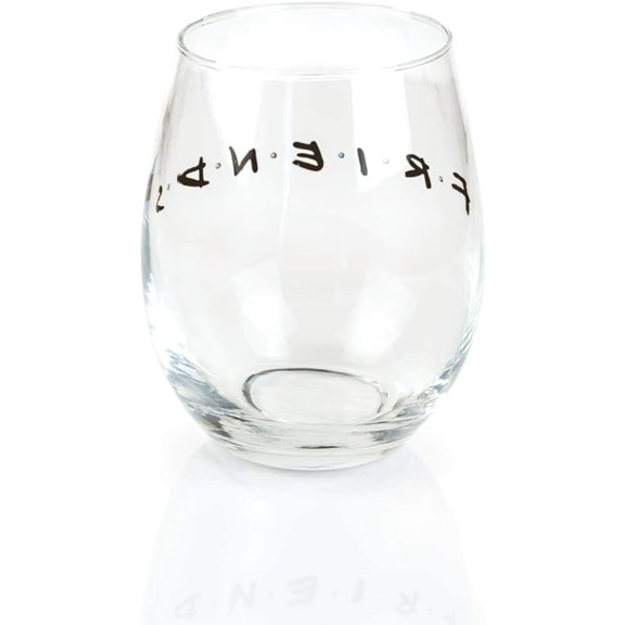 OTGFRF-Friends Doodle Logo Stemless Wine Glass, 20 Ounces