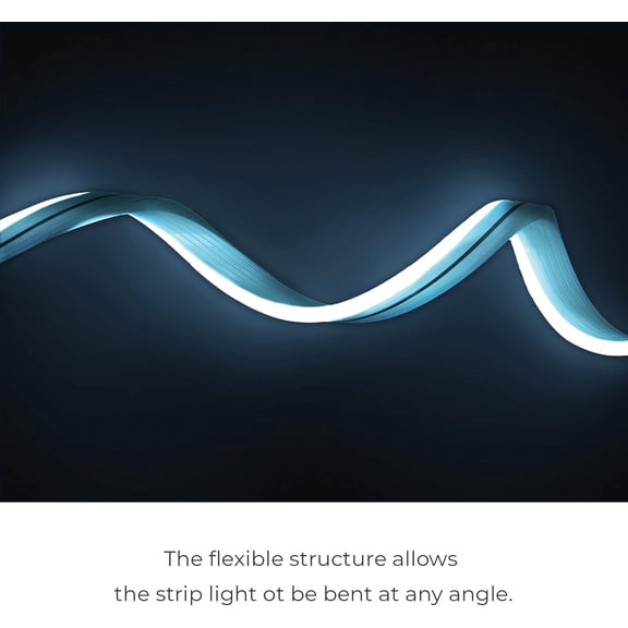 OTGFRF-Globe Electric 50273 Wi-Fi Smart Flexigon Multicolor Changing RGB LED Plug-in Outdoor Indoor Neon Strip Light, No Hub Required, Voice Activated, 5 Meters/16.4 Feet, IP65 Rated, 3000 Kelvin