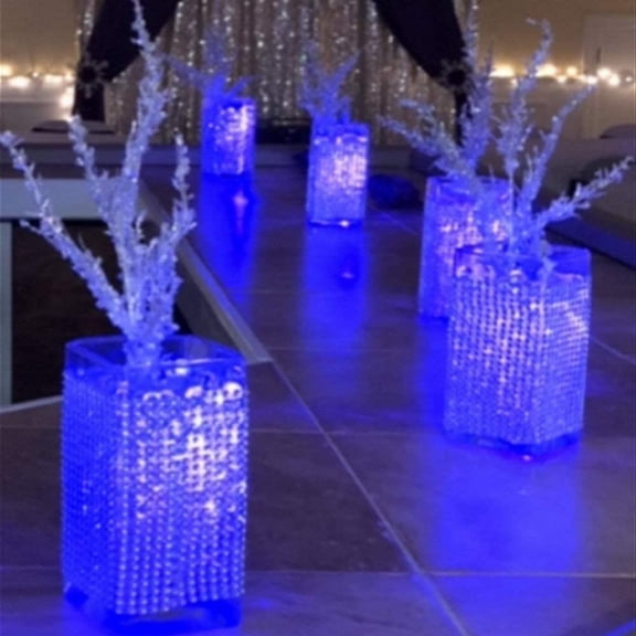 OTGFRF-Halloween Pumpkin Lights Decoration,Flameless Led Candles,Diveable Tea Light,Party Decorative Lights, Pack of 12, Blue