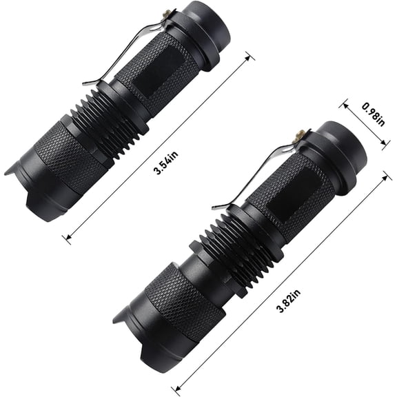 OTGFRF-LED Red Light Flashlight High Power Single Mode for Astronomy Night Observation Aviation Outdoor Activities, 2-Pack