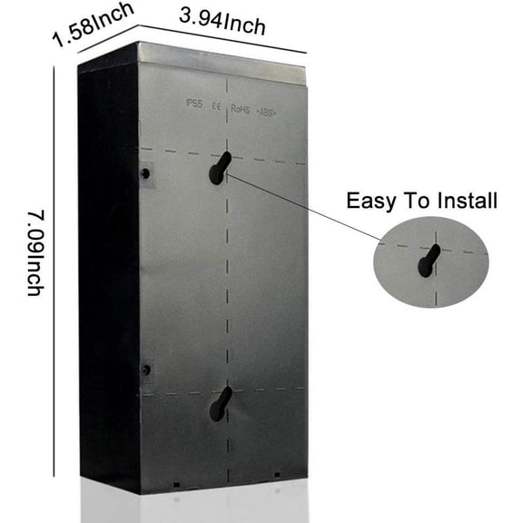 OTGFRF-LED Solar House Number Light doorplate, Garden Yard Building Door Wall Address Numbers lamp Sign Plate Solar Powered, LED Lighted Up Outdoor Plaque for Home House Street (Digital 2)