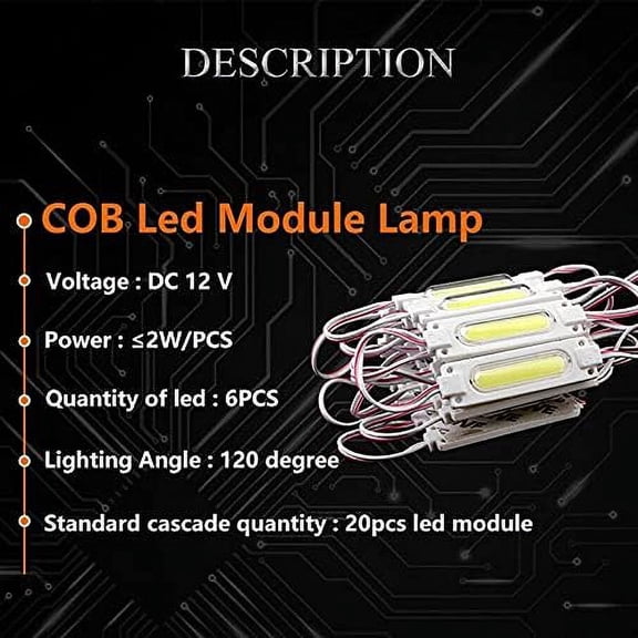 OTGFRF-LED Storefront Lights Outdoor Module Light COB LED Lights with Tape Adhesive Waterproof Storefront Window Light for Business Store Advertising Signs 20pcs (Red)