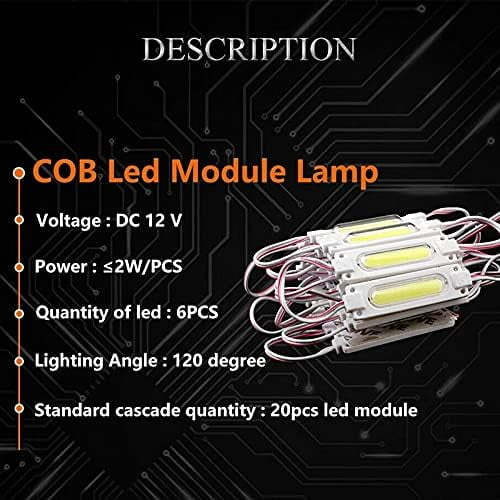 OTGFRF-LED Storefront Lights Outdoor Module Light COB LED Lights with Tape Adhesive Waterproof Storefront Window Light for Business Store Advertising Signs 20pcs (Green)