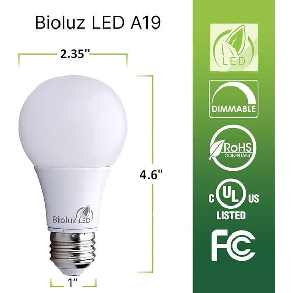 OTGFRF-Lights for Bedroom, Equivalent to 60 Watt Led Bulbs, 2700K Warm White, 9W Non-Dimmable A19 LED Light Bulbs, Home Decor LED Lightbulb, 12 Pack