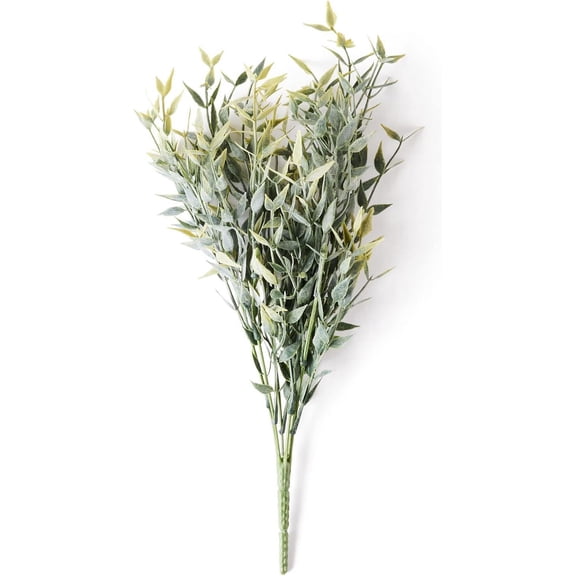 OTGFRF-Oh Youre Lovely | 3 pcs Artificial Italian Ruscus Greenery 14 Stem | Matte Plastic | Faux Floral Spray for Wedding Bouquet Arch Filler Table Centerpieces and Home Decor
