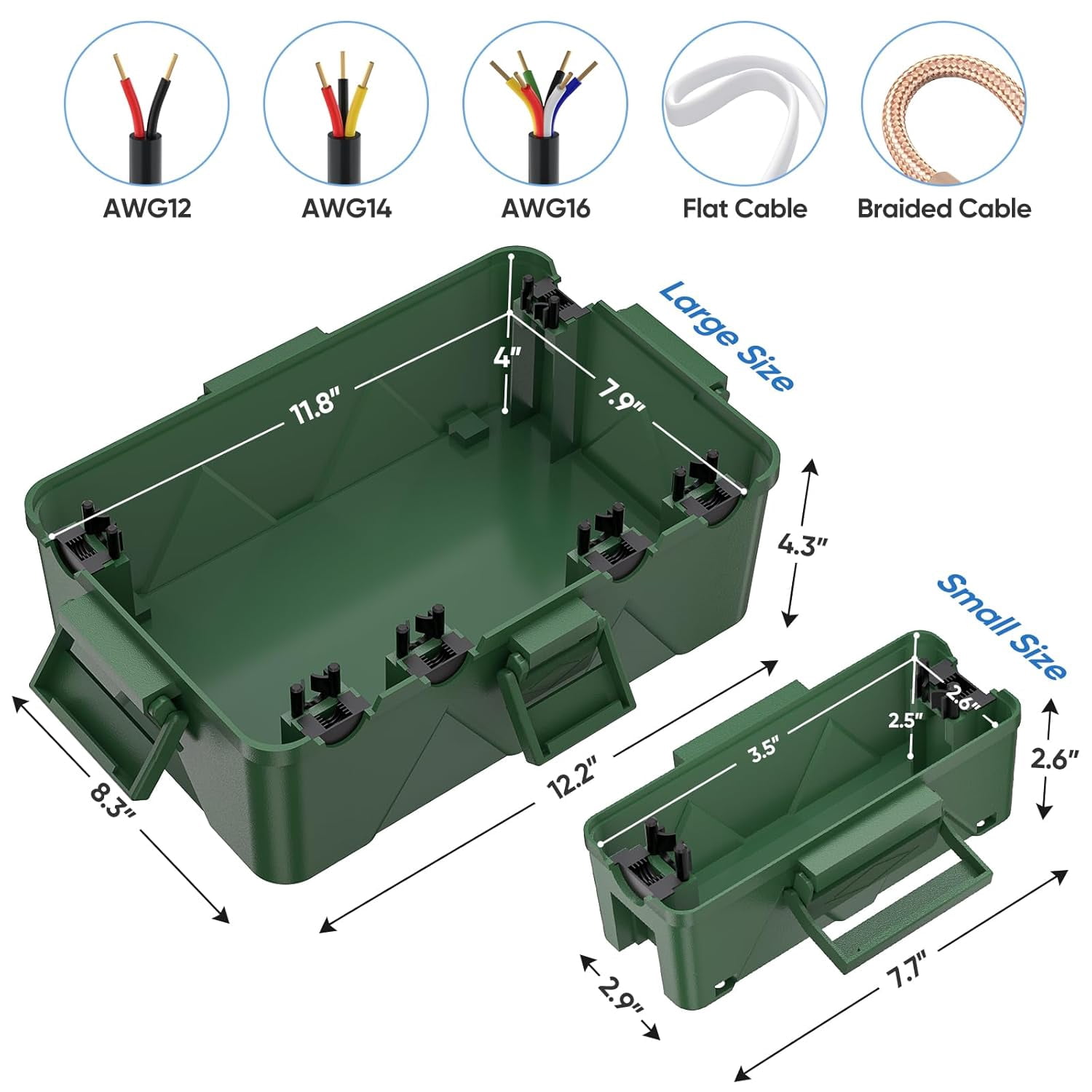 Splashbox Electrical OTGFRF-Outdoor Electrical Box, IP54 Splash-Proof Outdoor Extension Cord ...