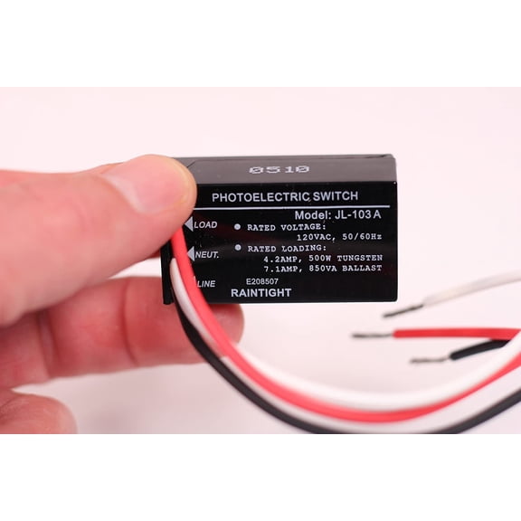 OTGFRF-Pack of 2, Outdoor Hard-Wired Post Eye Light Control Electric Resistor Photocell Light Sensor, Dusk to Dawn Sensor, Convert Fixtures to Auto On at Night, LED HID CFL JL-103A