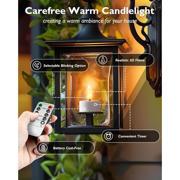 OTGFRF-Rechargeable Tea Lights Flameless Candles with Remote Timer, Battery Operated LED Tealight Candles, USB Candles for Wedding Table Centerpiece Reception Banquet Christmas Halloween, 6-Pack