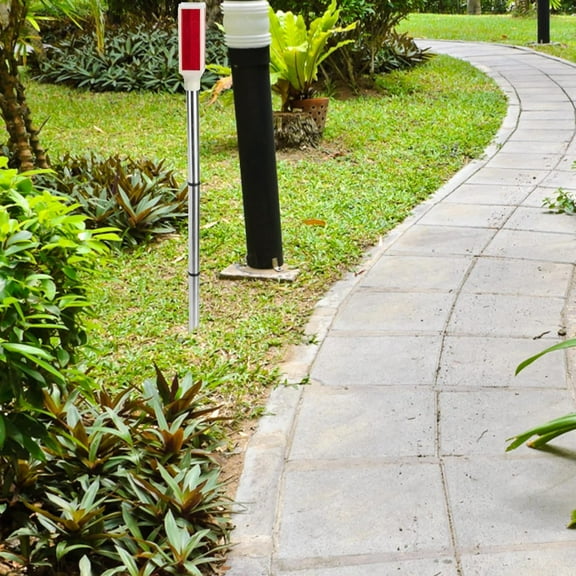 OTGFRF-Solar Driveway Marker Lights for Night Landscaping Lighting Solar Double Entrance Visibility Post Outdoor Decor at Reflector Reflective Weather Garden Sided Pathway