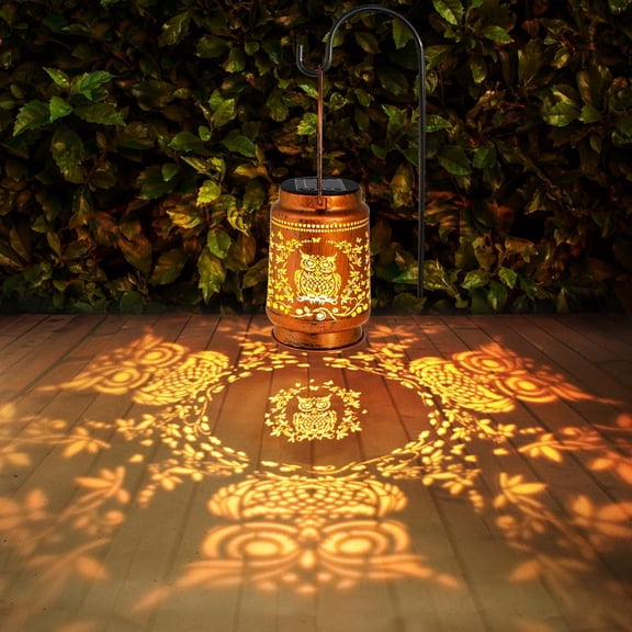 OTGFRF-Solar Lanterns Outdoor Garden Decor,Birthday,Retirement Owl Gifts for Women, Mom, Grandma, Friend, Thanksgiving, Decorative Waterproof Hanging LED for Yard, Patio, Lawn, Landscape, Backyard