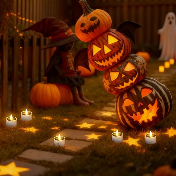 OTGFRF-Solar Tea Lights Outdoor Waterproof,6PCS 2.4''x2'' Flickering Flameless Candles, Dusk to Dawn Rechargeable Battery LED Votive Tea Lights for Lantern, Garden, Camping, Home Decor (Warm White)