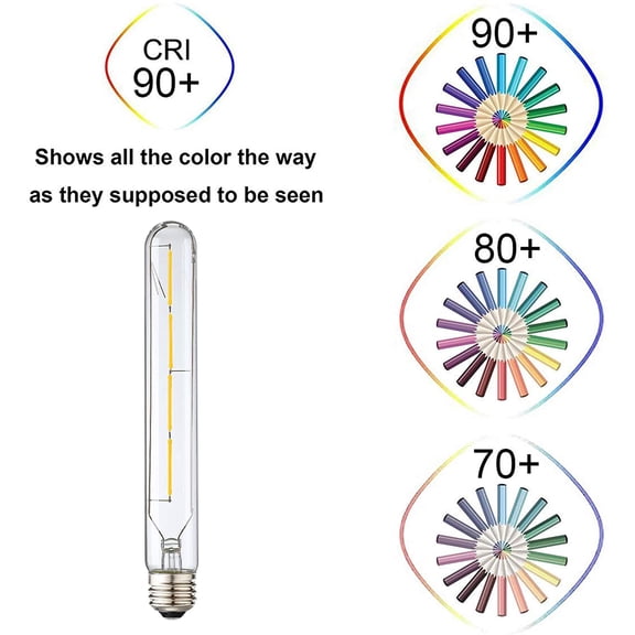 OTGFRF-T10 Led Bulb,8.9 Inch Long Tubular Led Light Bulbs,40Watt Equivalent, 400lm,E26 4W led t10 Bulb,LED Filament Light Bulb,Dimmable Long Light Bulbs,Clear Glass,4 Pack.(Daylight 4000K)