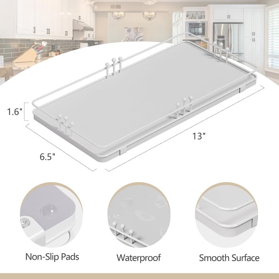 OTGFRF-Toilet Paper Basket, Bathroom Basket for Counter Toiletries Towel Decor TP, Toilet Tank Tray, Guest Back of Toilet Organizer Storage, Vanity Tray for Perfume Makeup, Kitchen 13x6.5