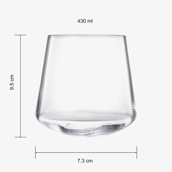 OTGFRF-Un-Spillable Stemless Wine Glasses | Single | Spill-Proof Aerating Wine Glass, No Stem Tilted Glassware for Whiskey, Champagne, Cocktail, Water, Wine Aerator Spill Resistant Gift For Her, Him