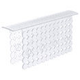 thumbnail image 1 of OTHWAY 9.5"x12" Non-Slip Double Sink Divider Protector Mat - Heavy-Duty Dish Drying Rack with Strong Suction Cups, Easy to Clean & No Smell Kitchen Sink Tray for Glassware, Plates & Dishes (Clear), 1 of 7