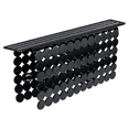 thumbnail image 1 of OTHWAY 9.5"x12" Non-Slip Double Sink Divider Protector Mat - Heavy-Duty Dish Drying Rack with Strong Suction Cups, Easy to Clean & No Smell Kitchen Sink Tray for Glassware, Plates & Dishes (Black), 1 of 7