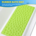 thumbnail image 1 of OTHWAY Bathtub Mat Non Slip, Rubber Bath Mat for Kids for Baby, 16x31.5 inch Large Bath Mats for Bathroom Tub with Strong Suction Cups (Green), 1 of 9