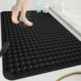 thumbnail image 1 of OTHWAY Extra Large Shower Mat 47x32, TPE Non Slip Shower Mat, Inside Shower Mat with Drain Holes Suction Cups, Walk in Shower Mat for Shower Stall, Anti-Slip for Elderly Kids(Black), 1 of 8