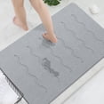 thumbnail image 1 of OTHWAY Large Stone Bath Mat, 32"x 20" Diatomaceous Earth Bath Mat for Bathroom, Quick Drying Long Bath Mat Stone Absorbing, Non-Slip Diatomite Hard Stone Shower Mat Instant Dry(Light Grey), 1 of 9