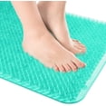 thumbnail image 1 of OTHWAY Non Slip Grassy Bathtub Mat :25.6x13.4 inches Spa Foot Massage Bathroom Rug,Quick Drain Shower Floor Mat for Elderly Pregnancy & Families(Clear Green), 1 of 8