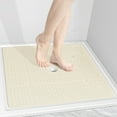 thumbnail image 1 of OTHWAY Square Shower Mat,27"x27" Extra Large Bath Mat,TPE Non-Slip Shower Floor Mat with Suction Cups & Drain Holes,Quick-Drying Shower Mat for Bathroom Decor (Beige), 1 of 8