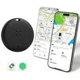 thumbnail image 1 of OTIC Dual System Bluetooth Smart Tracker Tags 1 Pack, Item Finder Locator for Apple Find My (iOS) & Google Find Hub (Android) Waterproof with Key Ring for Keys/Luggage/Wallet, etc., 1 of 8