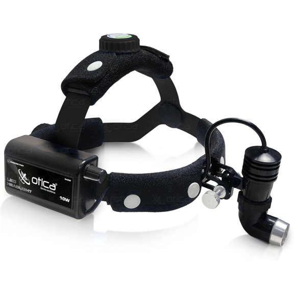 OTICA 10W LED - ENT Headlight, Medical, Multi-Purpose -  Adjustable Focus - Black