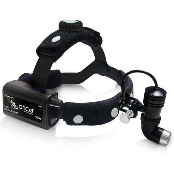 OTICA 10W LED - ENT Headlight, Medical, Multi-Purpose - Adjustable Focus - Black